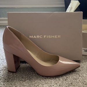 NEW Marc Fisher Block heel patent pump (Gildy)